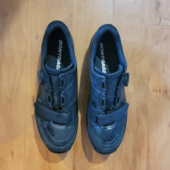 Black Bontrager Foray Mountain Bike Shoe with SPD Clips Size 40 Women's 8.5 - Picture 6 of 16